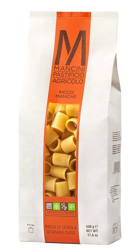 Mancini Pastificio Agricolo Pasta Mancini Handy Mini Gift Box - Includes Mezze ManicheFusilli LunghiSpaghetti and Spaghettoni Quadrati