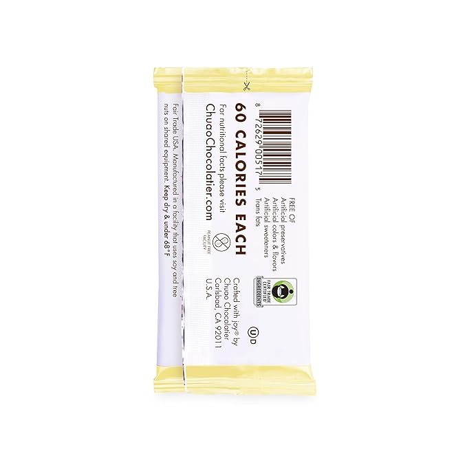 Chuao Chocolatier Pretzel Toffee Twirl Gourmet Dark Chocolate Mini Bars | For Gift Baskets Birthday Thank You Care Package | 100 Pack 0.39 oz Each