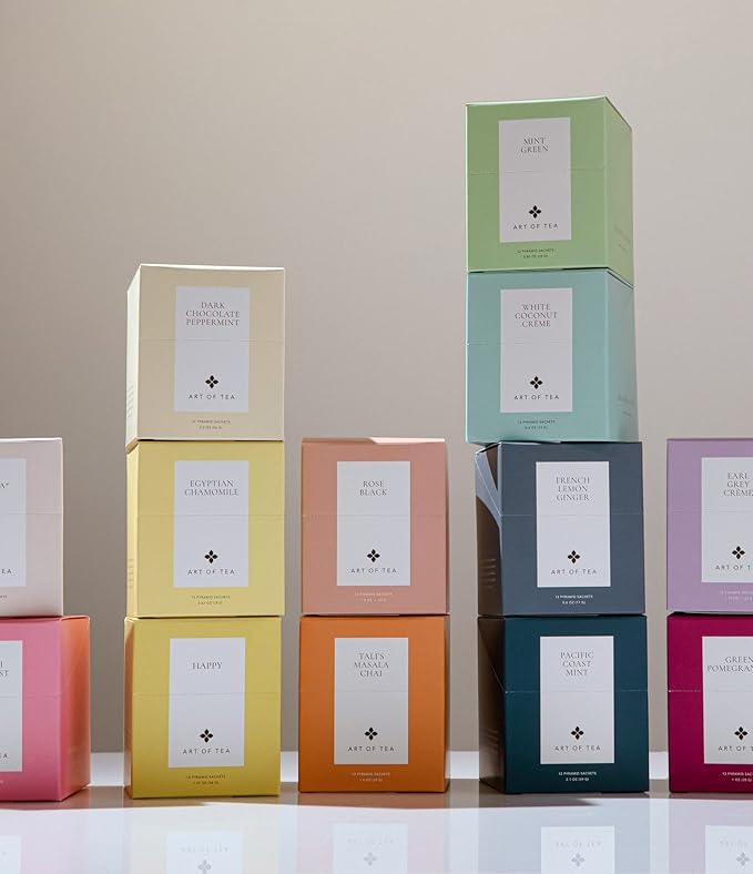 Art of Tea | Organic Matcha+ | Matcha Green Tea | 12 Count Pyramid Tea Bags Sachets