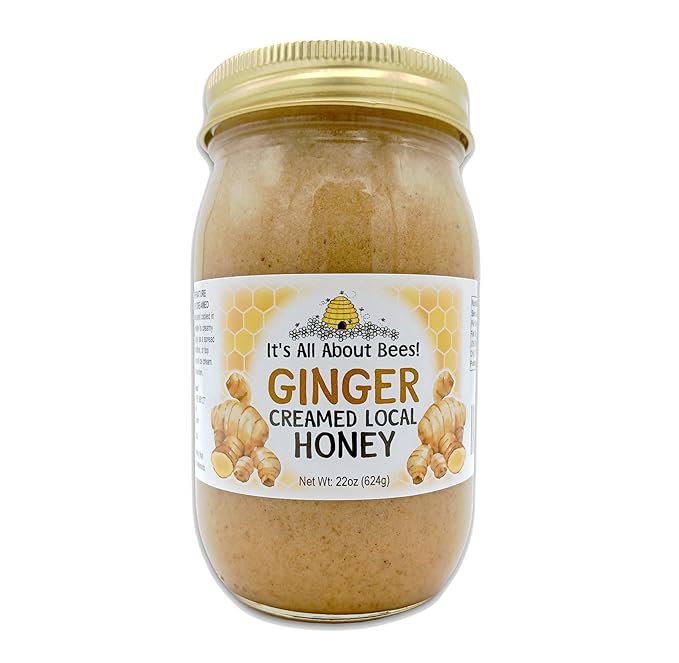 ITS ALL ABOUT BEES! Creamed Honey - Ginger (22 Oz.)