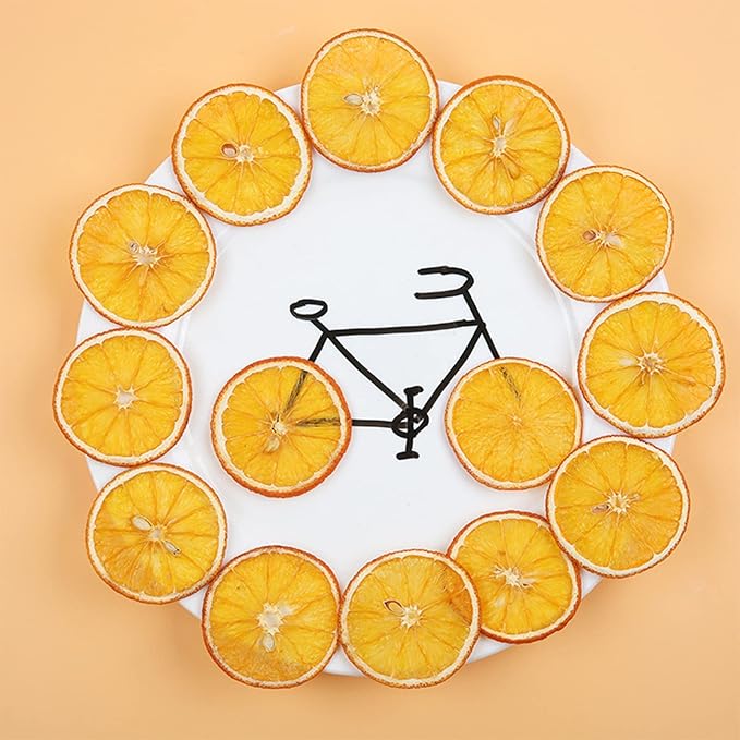 Dried Orange Slices Low temperature drying Handmade Fruit Tea Edible Edible Dried Orange Slices For Cake Decoration Potpourri Candle Crafts Table Scatters (500g/17.63oz) (Orange)