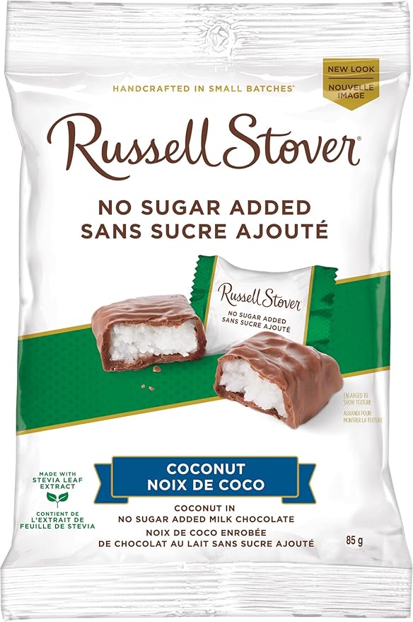 Russell Stover Candies Product Russell Stover Candies Sugar Free Coconut 3 Ounce Bag - Set of 43 Ounce -- Set of 4