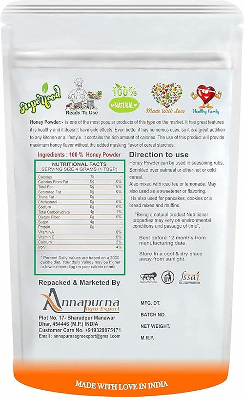 Admart Honey Powder | Dry No Added Sugars and Preservatives - 100 GM by B Naturall