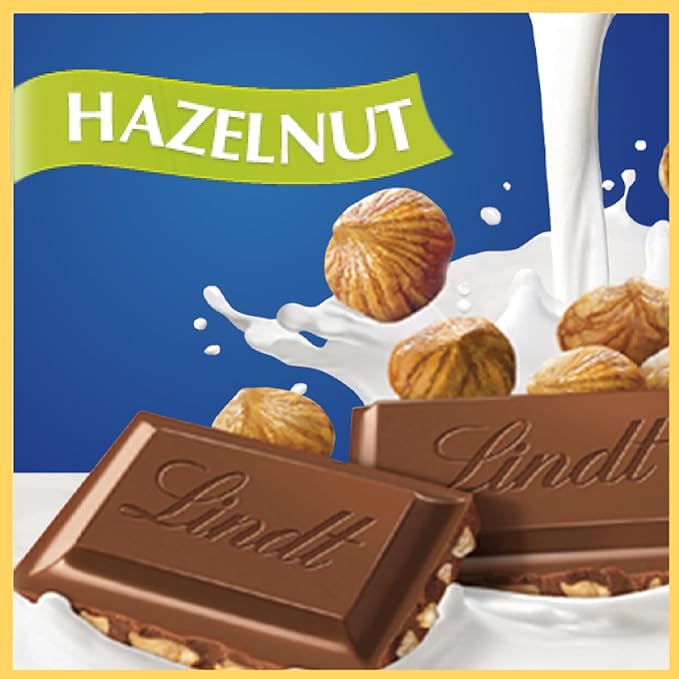 Lindt CLASSIC RECIPE Hazelnut Milk Chocolate Candy Bar Milk Chocolate 4.4 oz.