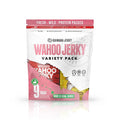 Wahoo Ono Fish Jerky Variety Sampler- Smokin' Hickory O.G Island Citrus &amp Spicy Chili - Organic Gourmet Smoked Fish Strips Rich in Omega-3 &amp Protein Low-Calorie Low Sodium &amp Sugar- 9