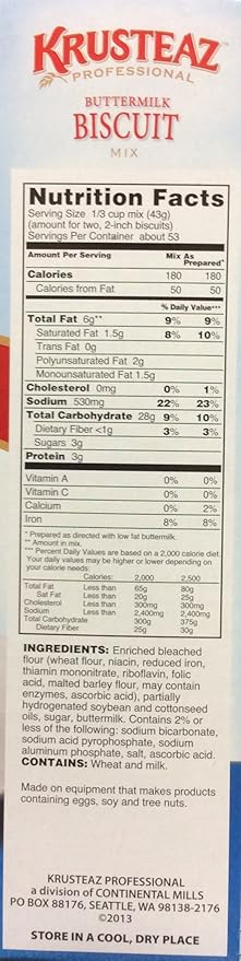 5 Pounds Krusteaz Buttermilk Biscuit Mix (One Unit)