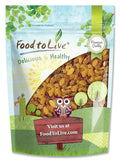 Food to Live California Jumbo Golden Raisins 2 Pounds – Seedless Sun-Dried No Added Oil No Added Sugar Kosher Vegan Raw Bulk