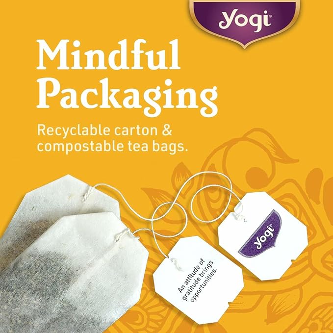 Yogi Tea Pure Green Tea - 16 Bags per Pack (6 Packs) - Organic - Supports Overall Health &amp Provides Antioxidants | per Pack Organic