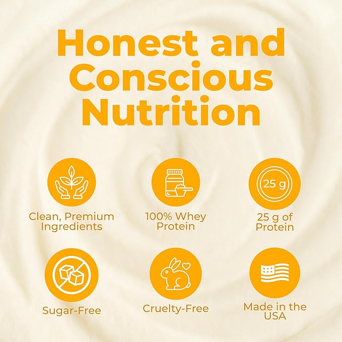 About Time Unflavored Whey Protein Isolate Powder 26g Natural Ingredients Non-GMO Gluten-Free Lactose-Free No Artificial Sweeteners Low Carb 32 Servings