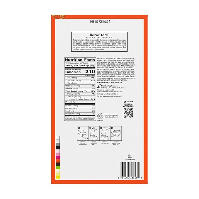 REESE'S TAKE 5 Pretzel Peanut and Chocolate Candy Bars 1.5 oz (18 Count) (Pack of 2)