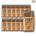 DeLallo Gluten Free Fusilli Pasta Non-GMO Made with Brown Rice Flour Whole Grain All Natural Kosher Made in Italy 12 oz Bag (12 Pack)