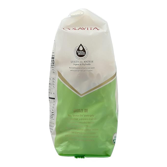 Colavita Pasta - Organic Penne Rigate 1 Pound - Pack of 20