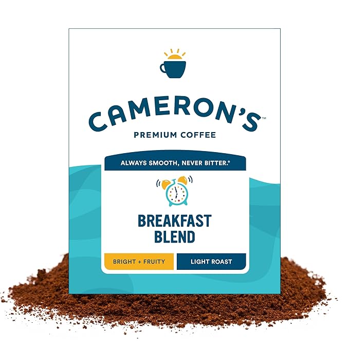 Cameron's Coffee Roasted Ground Coffee Bag Breakfast Blend 64 Ounce (Pack of 1)