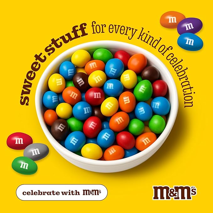 M&ampM’S WORLD Peanut Blue Chocolate Candy 2lbs of Bulk Candy in Resealable Pack for Graduations Weddings 4th of July Birthday Parties Candy Bars Dessert Tables &amp DIY Party Favors
