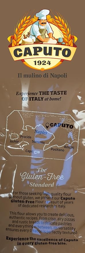 Antimo Caputo Gluten Free Pizza Flour 11 Lb Bulk - All Natural Multi Purpose Flour &amp Starch Blend for Baking Pizza Bread &amp Pasta