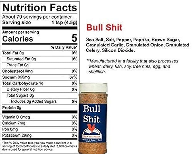 Big Cock Ranch All-Purpose Premium Seasoning Special Shit Bull Shit and Good Shit