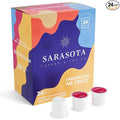 Sarasota K-Cup Coffee Pods | Medium Roast Flavored Coffee | Jamaican Me Crazy | Single Serve for Keurig Brewers | Gourmet Low Acid Mold Free | 24 Count