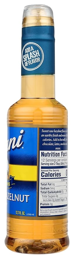 Torani Hazelnut Syrup Sugar Free 12.7 Fluid Ounces (Pack Of 4)