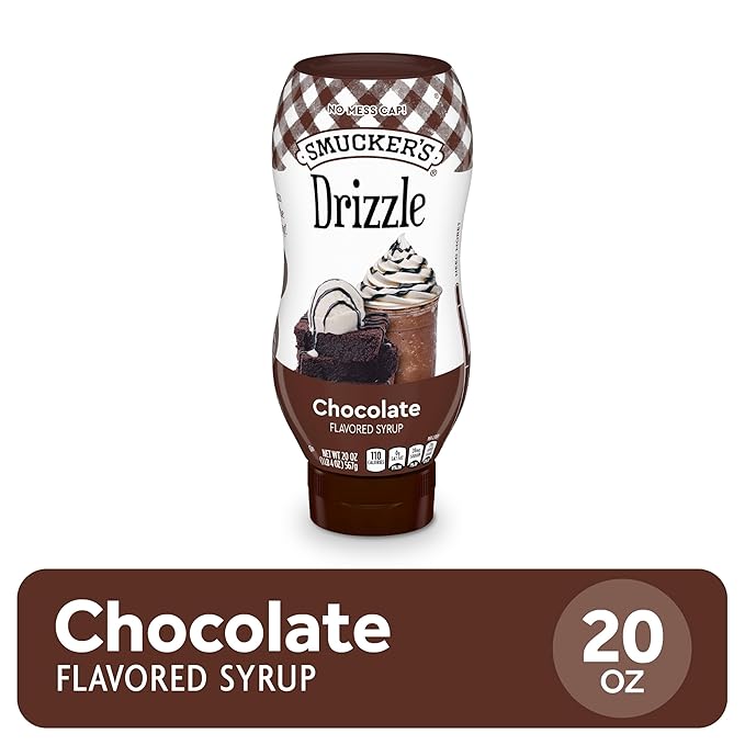 Smucker’s Drizzle Chocolate Flavored Syrup 20 Oz. Squeeze Bottles (Pack of 12)