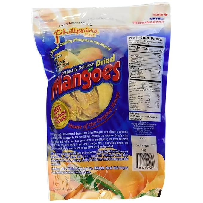 Philippine Brand Dried Mangoes 20 Ounce