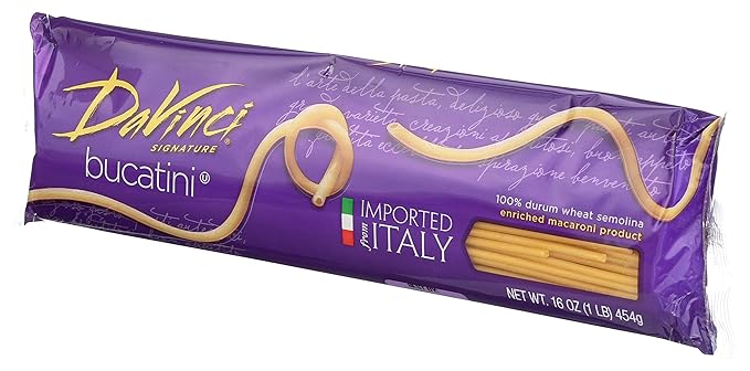 DaVinci Bucatini Pasta 16-Ounces (Pack of 20)