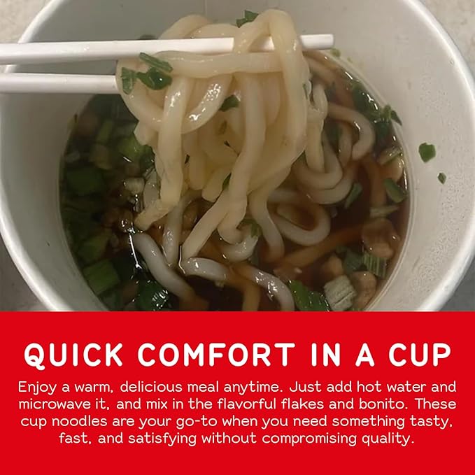 Shirakiku Sanukiya Instant Noodle cups (Bonito Pack of 2)