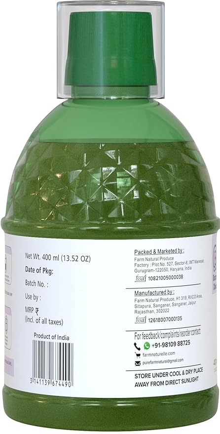 Farm Naturelle-Most Effective juice (Patharchatta juice)-Combination of Patharchatta and Gokhru Beej-400ml+ 55g Infused Forest Honey