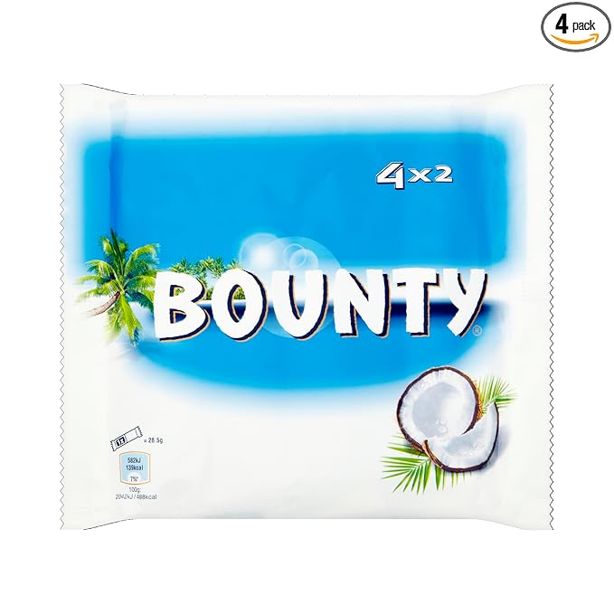 Original Bounty Bar Coconut Chocolate Pack Imported From The UK England Milk Chocolate With Coconut