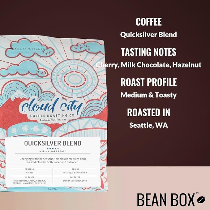 Bean Box Sampler - Roasted by Cloud City 3-Pack Whole Bean Coffee Gourmet Coffee