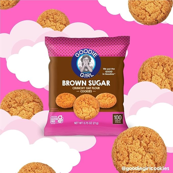 Goodie Girl Mini Brown Sugar Cookie Snack Packs | Gluten Free Peanut Free | 100 Calories (24 Pack)
