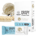 Genius Gourmet Crispy Protein Treat Vanilla Dream Keto Snack Low Carb Low Sugar &amp Gluten Free Protein Snacks for Adults 10G of Whey Protein per Protein Bar 5 Net Carbs On The Go Snack 10