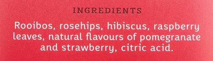 Stash Tea Strawberry Pomegranate Red Tea 18 Count Tea Bags in Foil (Pack of 6)