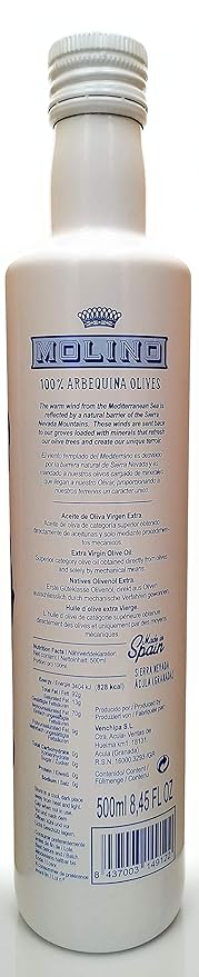 Molino 100% Arbequina Extra Virgin Olive Oil from Spain 500ml bottle