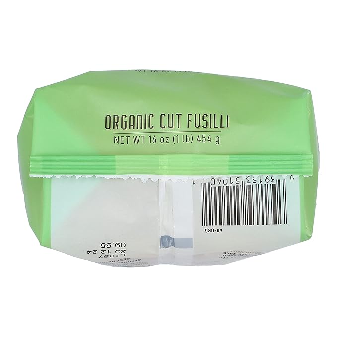 Colavita Pasta - Organic Cut Fusilli 1 Pound - Pack of 20
