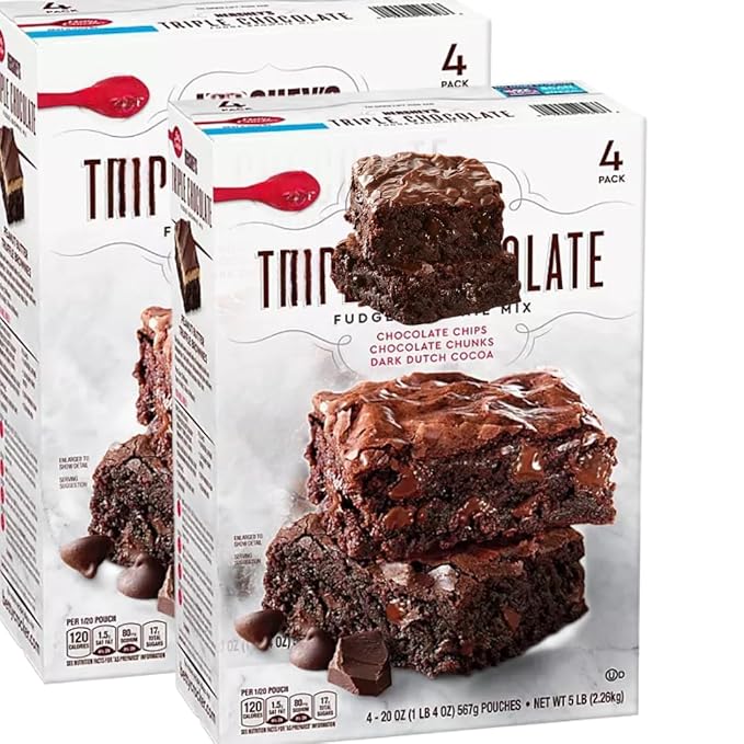 Chocolate Fudge Brownie Mix 20 oz 4 Pack (2 Pack)
