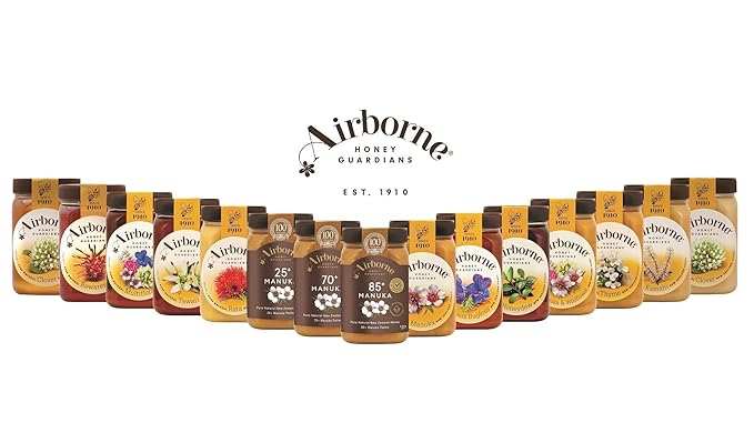 Airborne (New Zealand) Clover Creamed Honey 500g / 1.1lbs