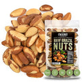 Premium Wild Harvested Raw Brazil Nuts 1 lb (16oz) – High Selenium Batch Tested Peanut &amp Gluten Free Non-GMO Kosher Resealable Bag