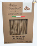 Fettuccine with Mushroom (Pack of 4) - Funghi Italian Pasta From the Region of Di Campofilone- Imported Italian Gourmet Egg Pasta- 8.8 ounces / 250 grams