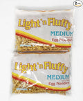 2 Pack of Egg Noodles Light 'N Fluffy Pasta 12oz Bags (Medium)