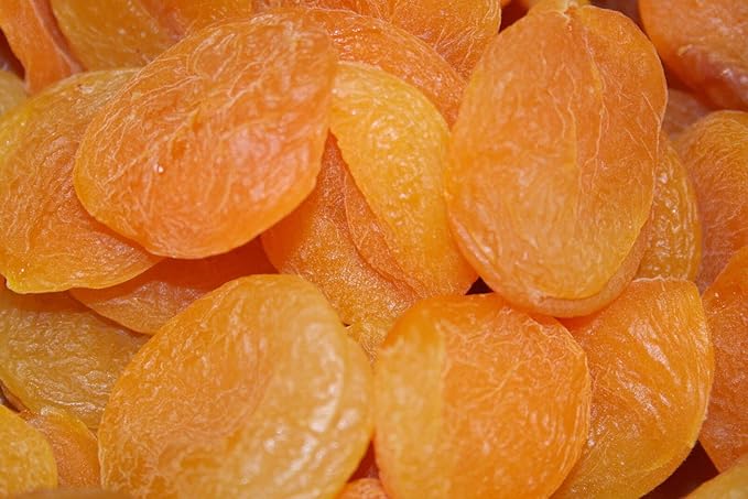 Bayside Candy Turkish Dried Apricots – Sweet Chewy Whole Apricot Fruit (3LB)