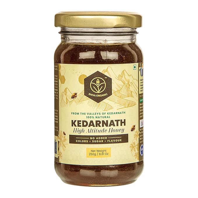 Shiva Organic Kedarnath Honey 250g- High Altitude Himalayan Pure Honey
