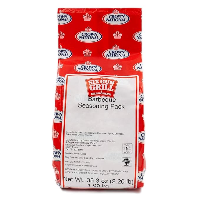Crown National Six Gun Grill Barbecue Seasoning Pack 2.2 lbs (1kg)