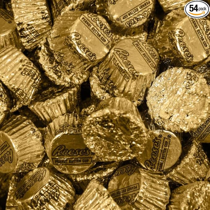 1lb Gold Candy Peanut Butter Cup Miniatures (Approximately 54 Pcs)