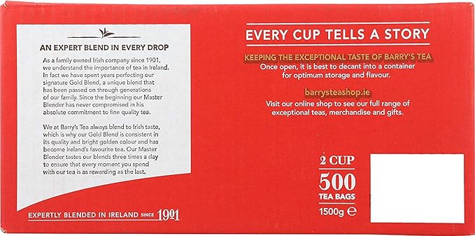 Barry's Tea Gold Blend 500-Count ASINPPOSPRME19873