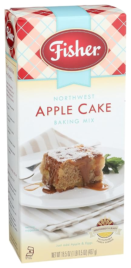 Fisher Northwest Apple Cake Mix 16.5 OZ (Pack of 3)