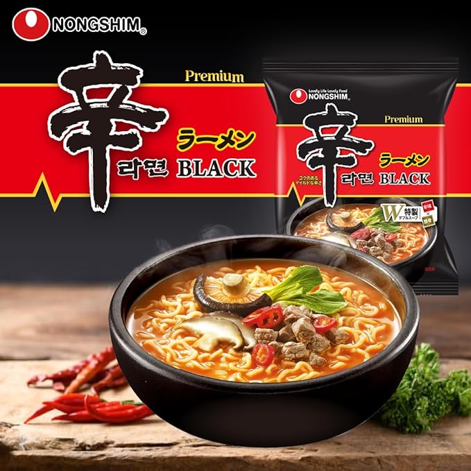 Noshin Shin Ramen Black Bag 3 meals P