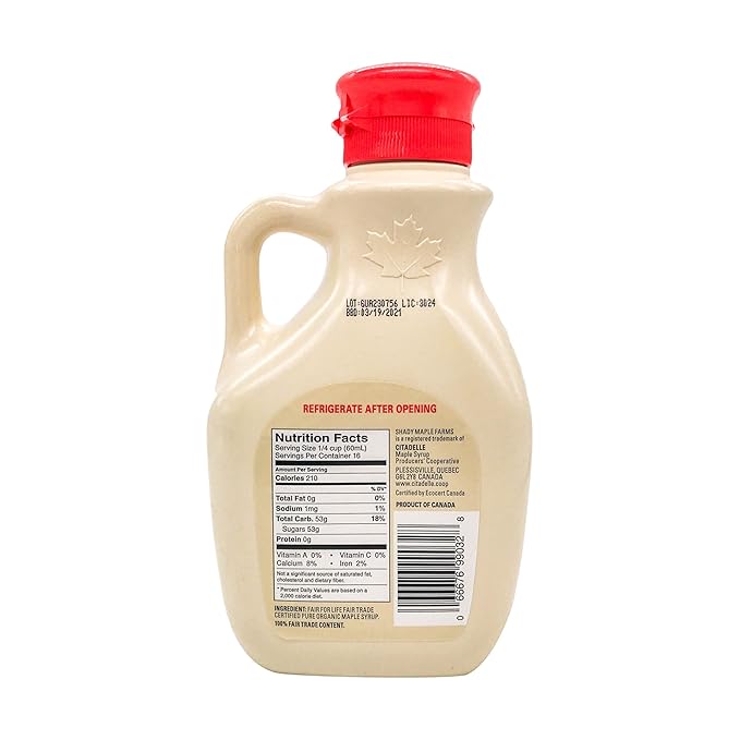 SHADY MAPLE FARM SYRUP MAPLE DK ROBUST ORG