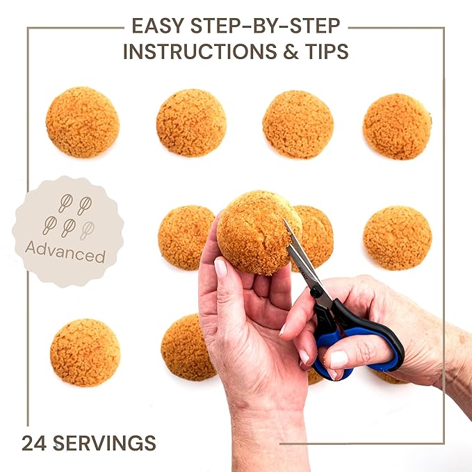 CrumbleCrate Key Lime Pie Choux au Craquelin DIY Baking Kit | Gourmet Pastry Making Set for Adults | Pre-Measured Ingredients &amp Baking Tools