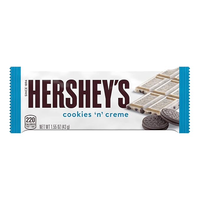 HERSHEY'S Cookies 'n' Creme Candy Bars 1.55 oz (36 Count)