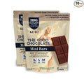 THE GOOD CHOCOLATE - Mini Salted Almonds Chocolate Bars with Zero Sugar &amp Lower Net Carb - Keto Chocolate Bar Offers Lower Calorie Chocolate Candy - All Natural Non-GMO (Pack of 10)